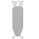 image 7 of Gr8 Home Ironing Board Folding Adjustable Non Slip Feet And Iron Rack Grey White 110x34cm