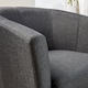image 2 of Fabric Tub Chair Colour Range Wooden Legs Armchair Living Room Modern Office | Grey