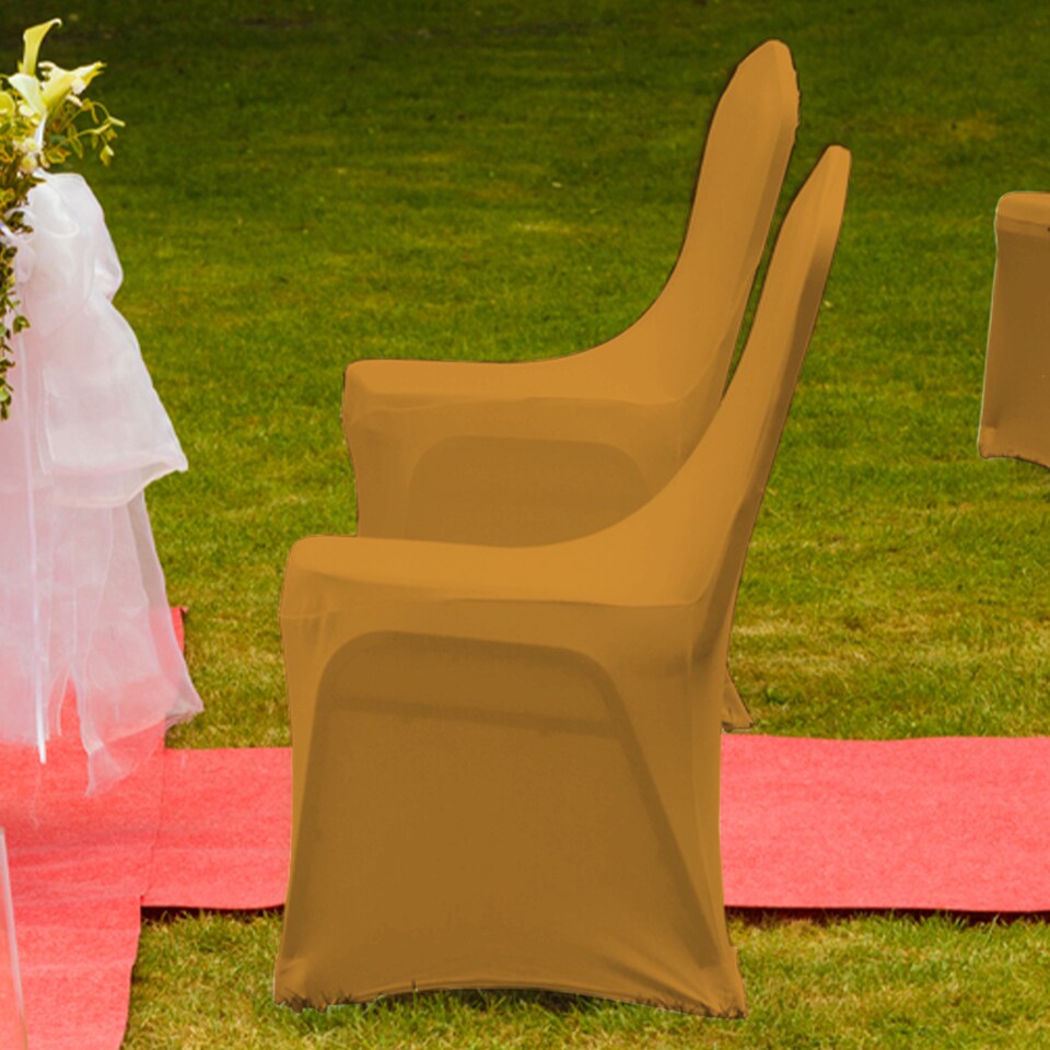 image 1 of Chair Cover Spandex Polyester Stretch Fabric Dining Slipcovers