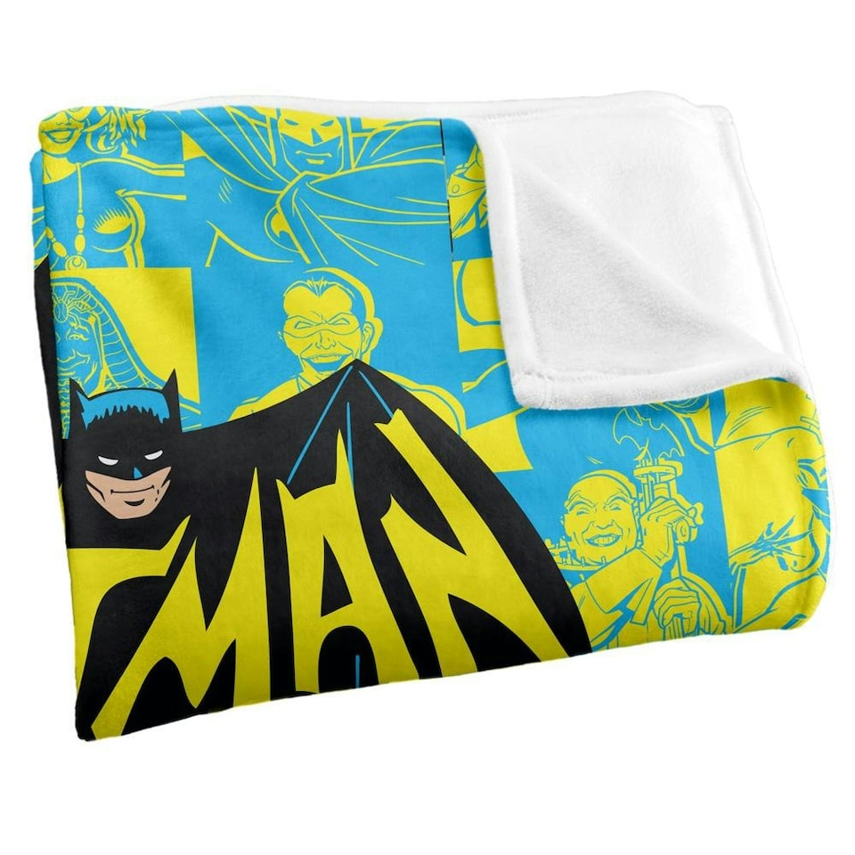 image 1 of Batman TV Blanket - Multicoloured - One Size