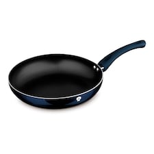 Blaumann Cookware Frying Grill Pots Pan Saucepan Casserole Soft Touch Handle Lid | Black | Aquamarine | 28x5.5cm Frying Pan - 2.7L