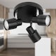 image 6 of Irwin - Black 3 Light IP44 Bathroom Round Spotlight | Black | 1