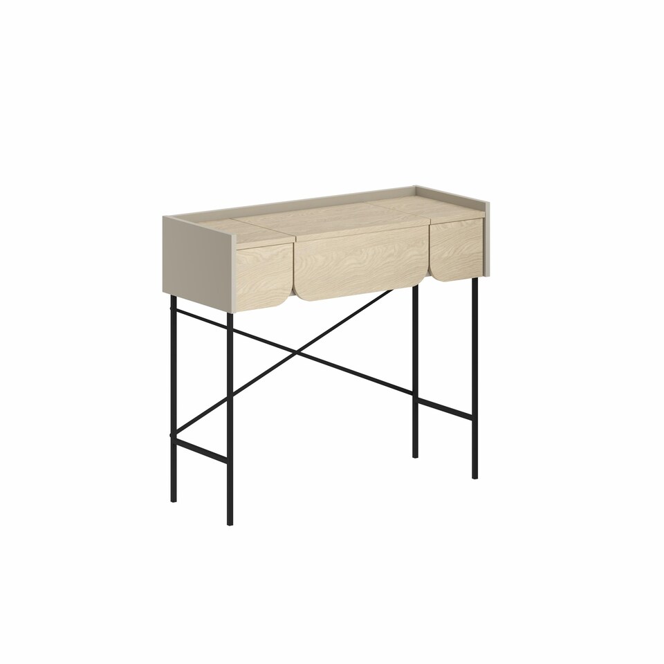 Decortie Terra Dressing Table 100x48x90cm Sandstone