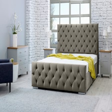 Macono Plush Superking Bed Frame - Grey
