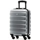 image 1 of 55x35x20cm Carry On Cabin Hard Shell Suitcase - 100+ Airlines Approved Including EasyJet (Paid), British Airways, Ryanair (Priority), TUI Chrome | Aluminium | Cabin Bag