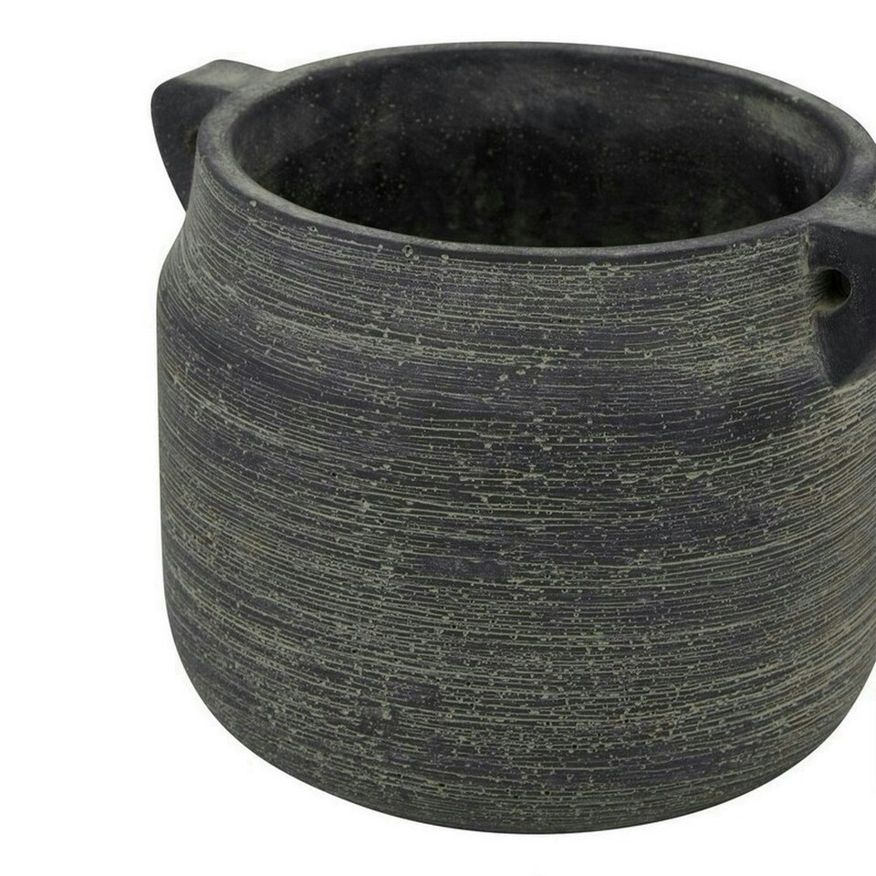 image 1 of Amalfi Hydria Pot - Ceramic - L18 x W21 x H15 cm - Grey Grey