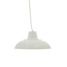 Interiors by Premier Bryen White Metal Pendant Light