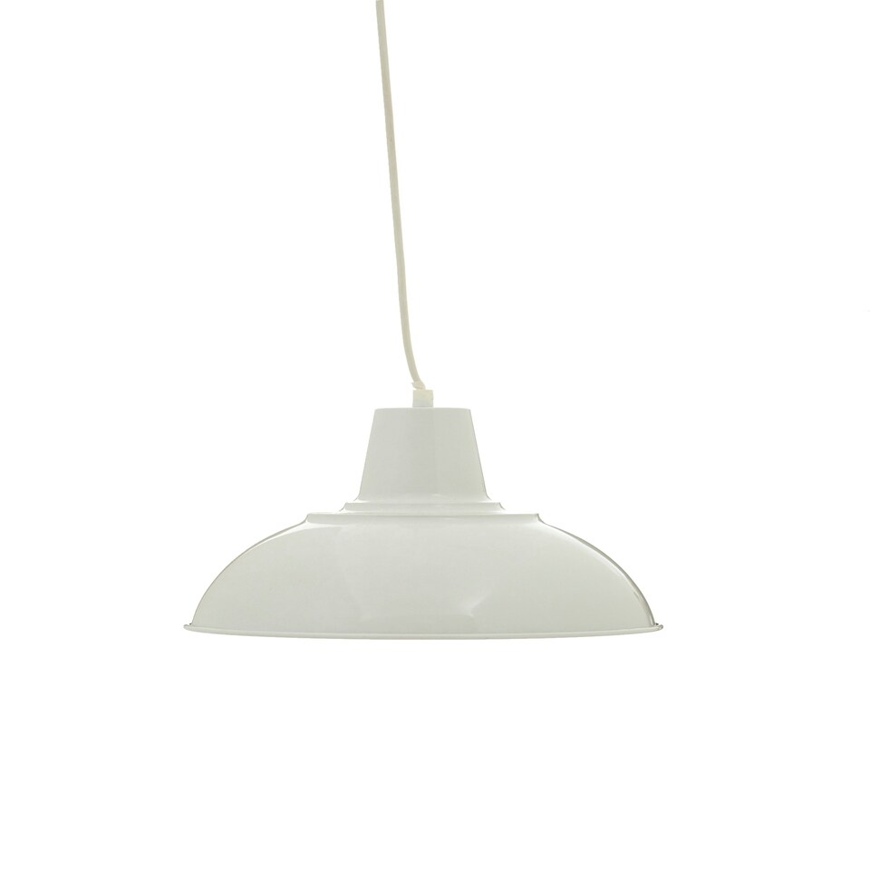 image 1 of Interiors by Premier Bryen White Metal Pendant Light