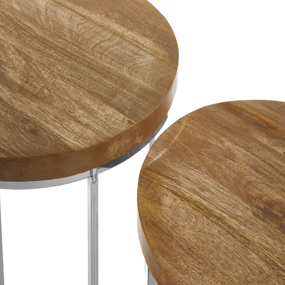 image 1 of Interiors by Premier Agra Set Of 2 Round Side Tables
