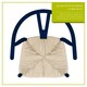image 4 of Nicholas Winter Beech Wooden Scandi Danish Style Dining Chairs - Blue - Pack of 2 - Solid Wood Chair Armchair Dining Chair Club Chair Side Chair Blue