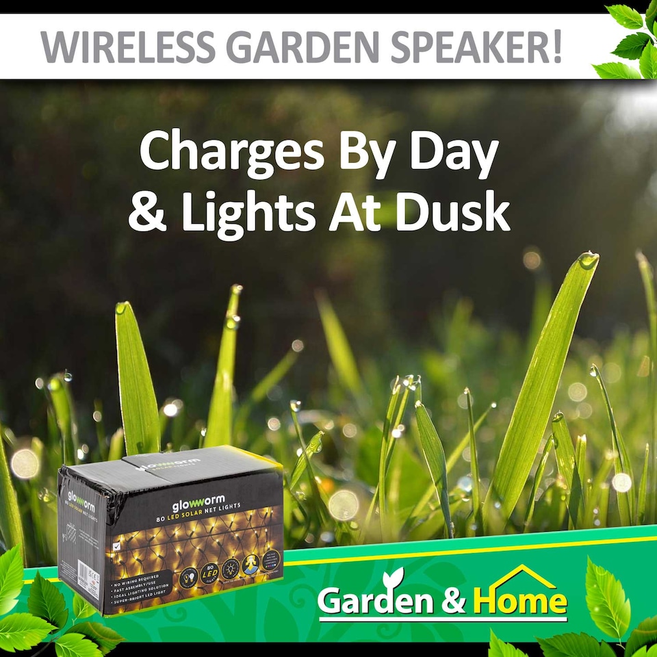 image 1 of PMS Glowworm Solar Net Lights - Warm White LED 1.2m x 1.8m