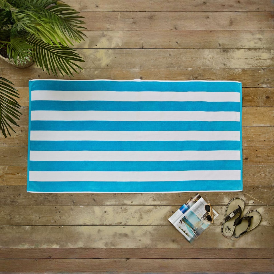 Deyongs Cabana Bay Beach Towel Turquoise