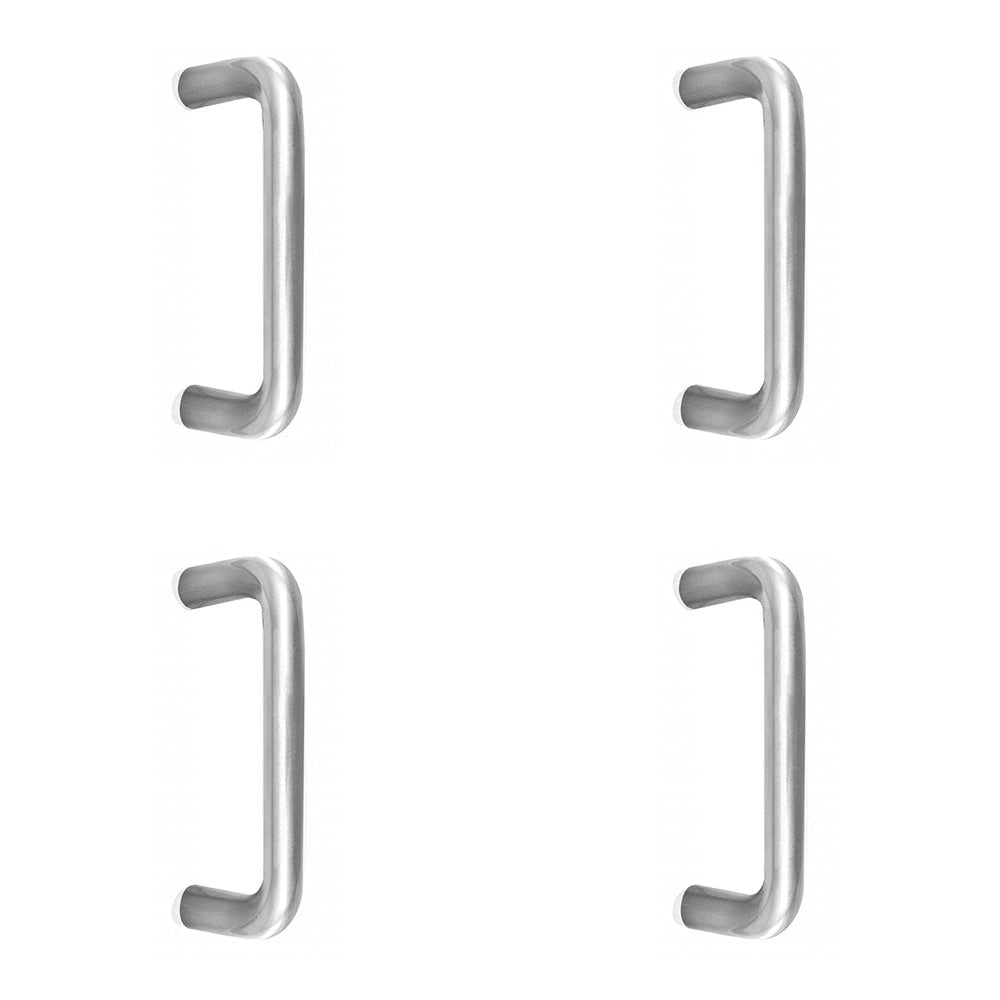 4 PACK Premium Stainless Steel 19mm D Shape Pull Handle - Grade 304 Satin Finish for Durable Use - Door Handle