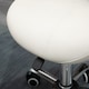 image 8 of HOMCOM Cosmetic Stool 360 Rotate Height Adjustable Salon Massage Spa Chair Hydraulic Rolling Faux Leather Saddle Stool Mobility, Cream