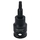 image 1 of T20 Male Torx Star Impact Impacted Shallow Short Bit Socket 3/8in drive
