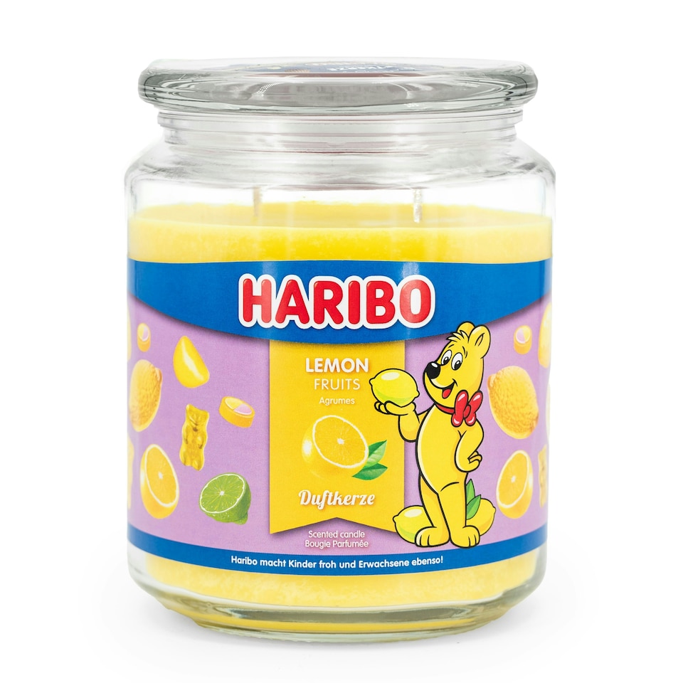 Haribo Scented Candle Lemon Fruits - 510g Yellow