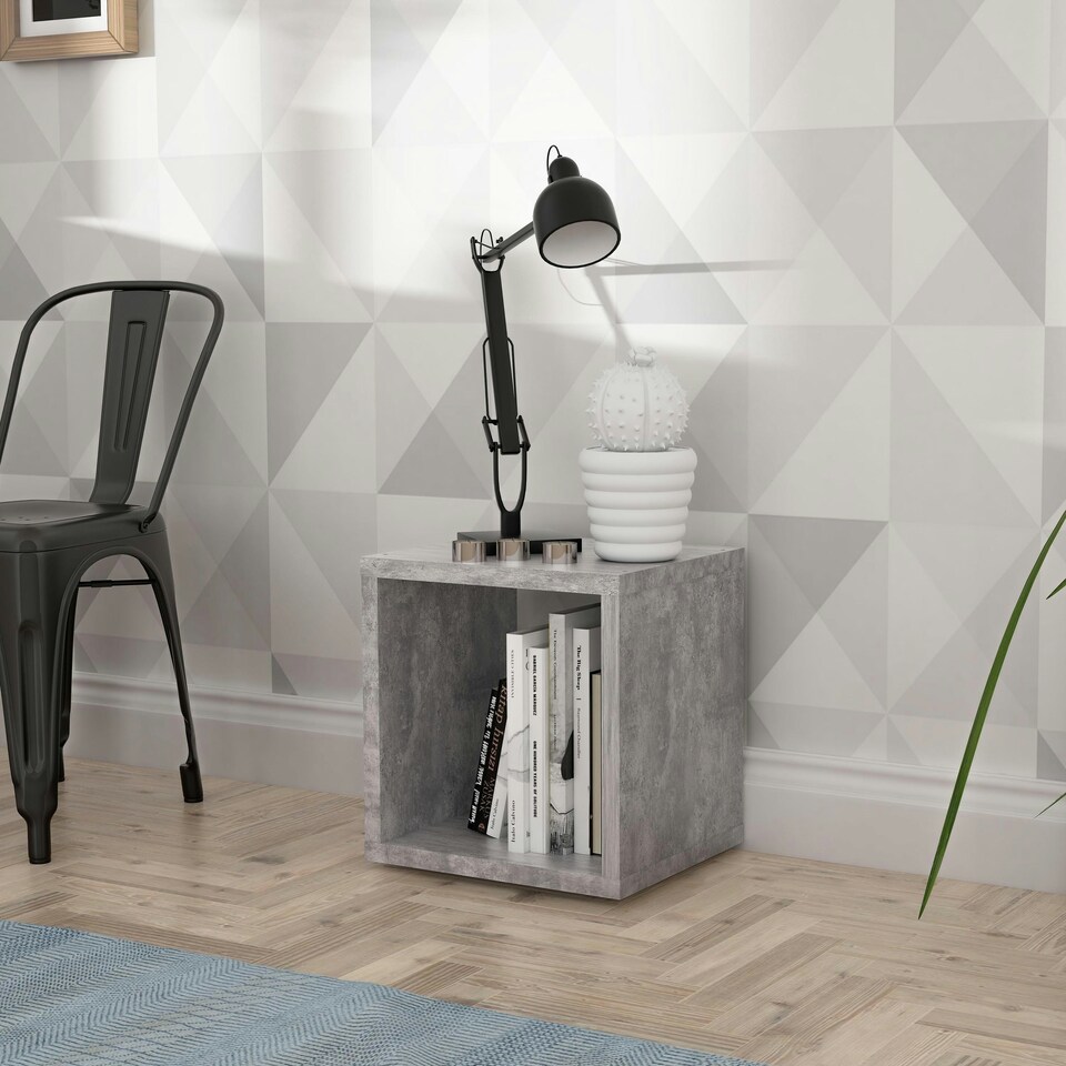 image 1 of Mauro Singular Storage Unit in Concrete Grey