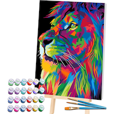 Splat Planet Lion Paint By Numbers Art Kit