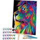 image 1 of Splat Planet Lion Paint By Numbers Art Kit