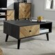 image 4 of Coffee Table 1 Drawer Open Storage Home Living Room Furniture Unit | Black