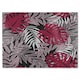 image 1 of Tropical Leaves In Red White & Grey Glass Chopping Board | Multi