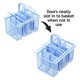 image 4 of SPARES2GO Cutlery Basket Cage for Hisense Dishwasher (Blue, 220 x 208 x 160mm)
