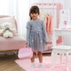 image 5 of Teamson Kids Fashion Polka Dot Print Chloe Wooden Vanity Accessories Makeup kit