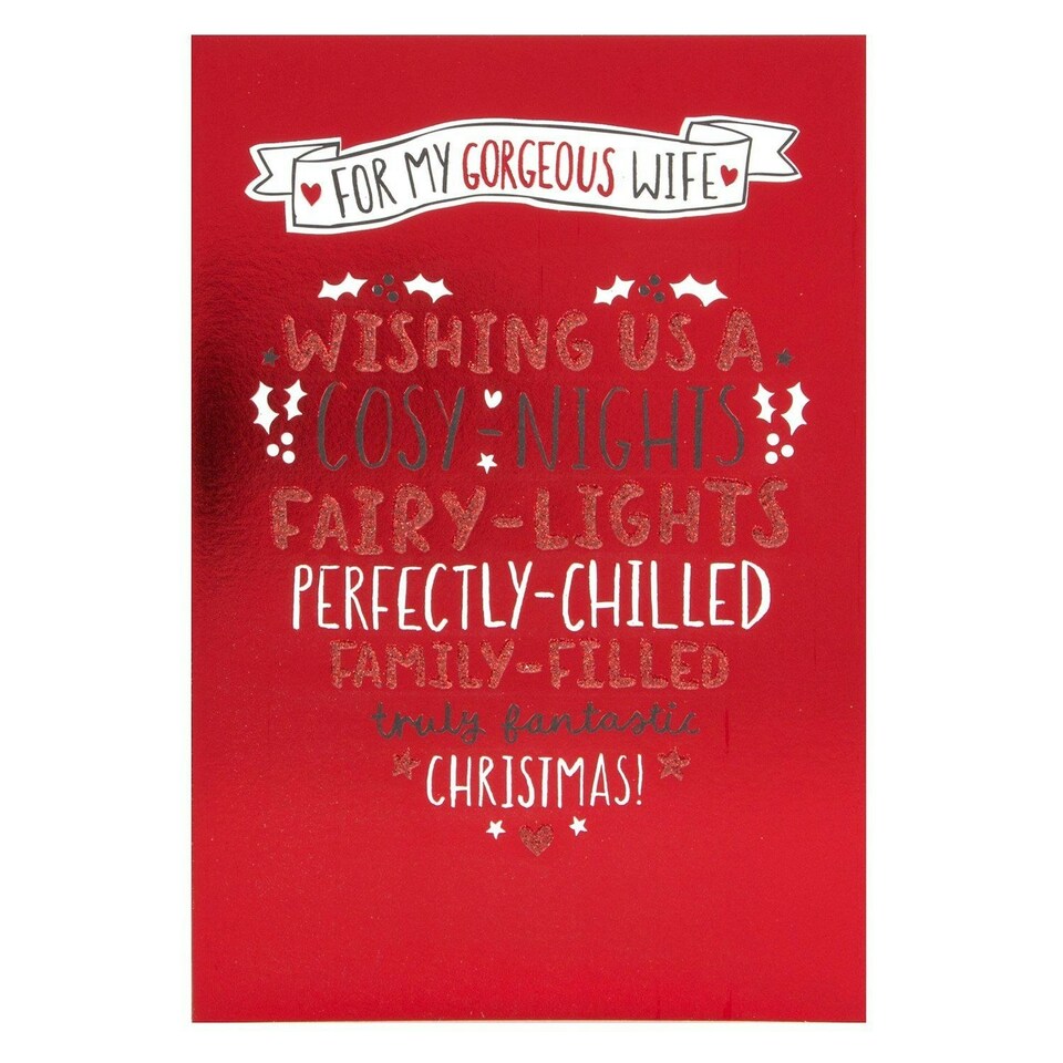 image 1 of Christmas Card To Wife 'With All My Love'