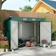 image 10 of Outsunny 8 x 4FT Metal Garden Storage Shed with Double Doors and Vents