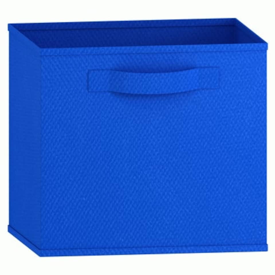 image 1 of Collapsible Non-Woven Storage Box - M Blue | Colour: Dark Blue