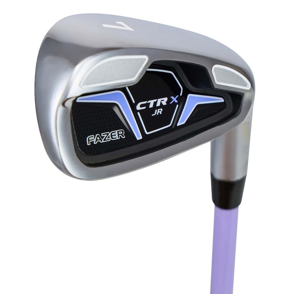 image 1 of Fazer Junior CTRX Age 9-11 5-Piece Golf Stand Bag Package Set - Chalk Purple