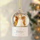 image 1 of Personalised Name Only Angel Glitter Snow Globe Tree Decoration