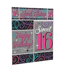 Amscan 16th Birthday Wall Decoration - Multicoloured - One Size