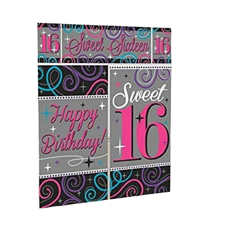 Amscan 16th Birthday Wall Decoration - Multicoloured - One Size