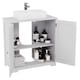 image 9 of Bath Vida Priano 2 Door Under Sink Freestanding Bathroom Cabinet, White | White | 1