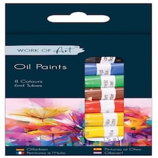 Pack of 8 6ml Oil Paint Tubes
