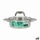 image 1 of Casserole with glass lid Quttin Caesar Steel ø 18 x 7 cm (6 Units) N/A