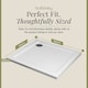 image 5 of Balterley Premium Square Shower Tray | White | White | 1