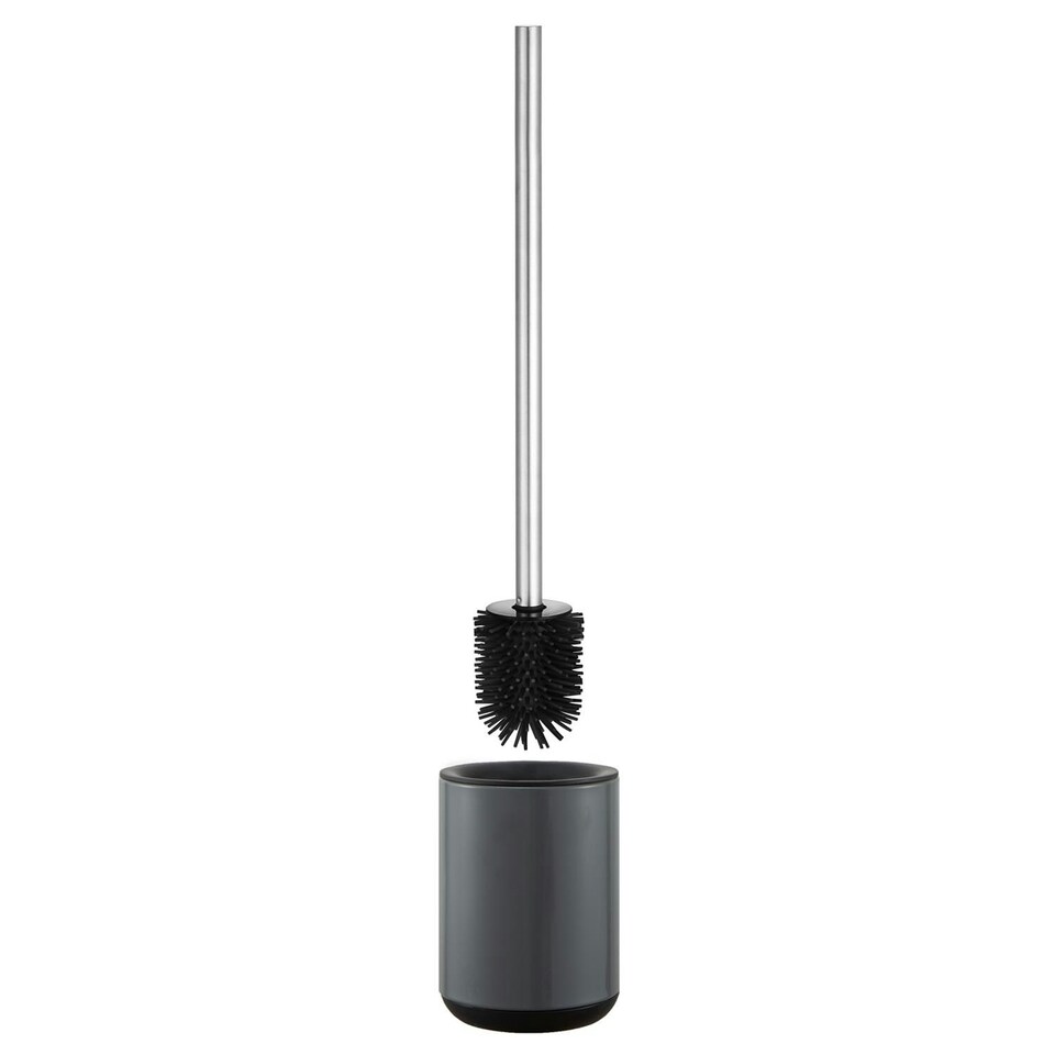 image 1 of Showerdrape Rondo Grey Toilet Brush & Holder