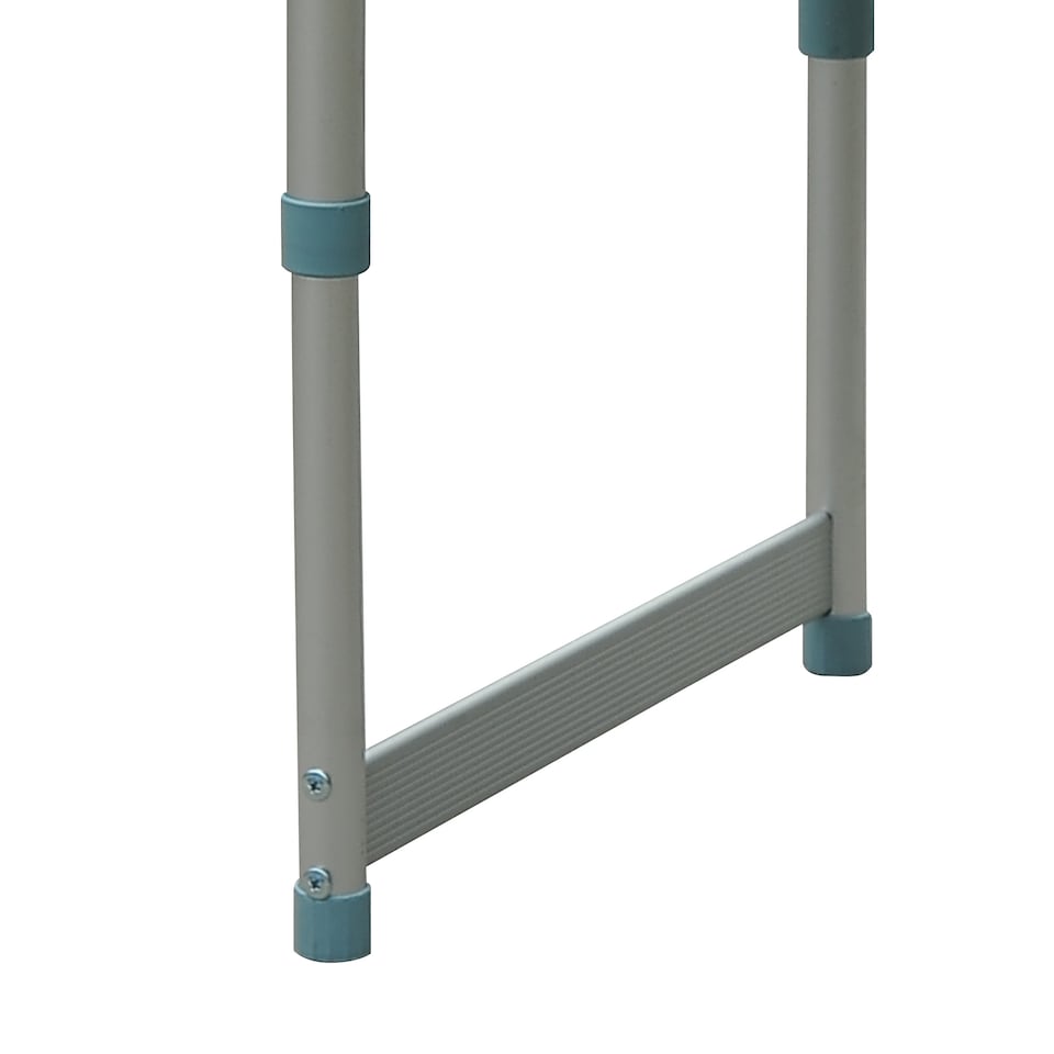 image 1 of Outsunny 2FT Garden Outdoor Camping Table Portable Folding Picnic Table Aluminium Frame with Adjustable Height 60L x 45W x 64H cm