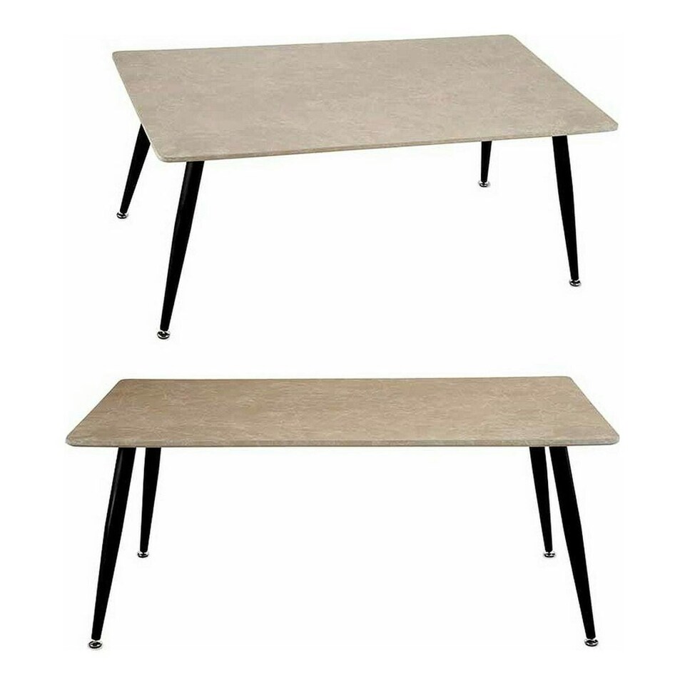 image 1 of Centre Table White Black Stone Metal Melamin MDF Wood N/A