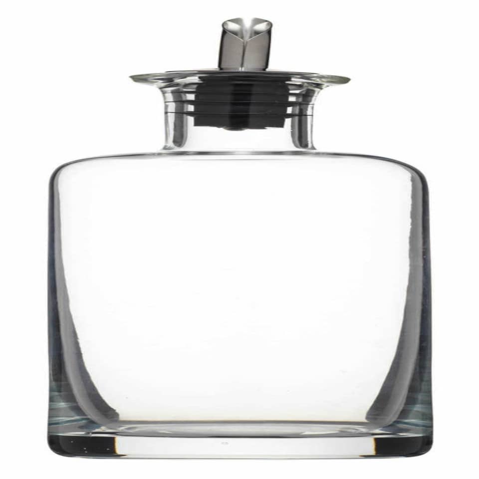 image 1 of KitchenCraft Oil Vinegar Bottle Set Clear Stoneware 450ml