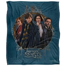 Fantastic Beasts Group Shot Blanket - Multicoloured - One Size