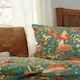 image 2 of Woodland Mushrooms Sage Duvet Cover Set – Cotton Rich Soft & Breathable Easycare Bedding Green | Sage | King
