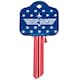 image 2 of Top Gun Blank Key - Blue/White/Red - One Size