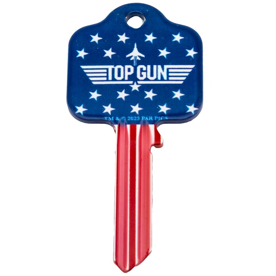 image 1 of Top Gun Blank Key - Blue/White/Red - One Size