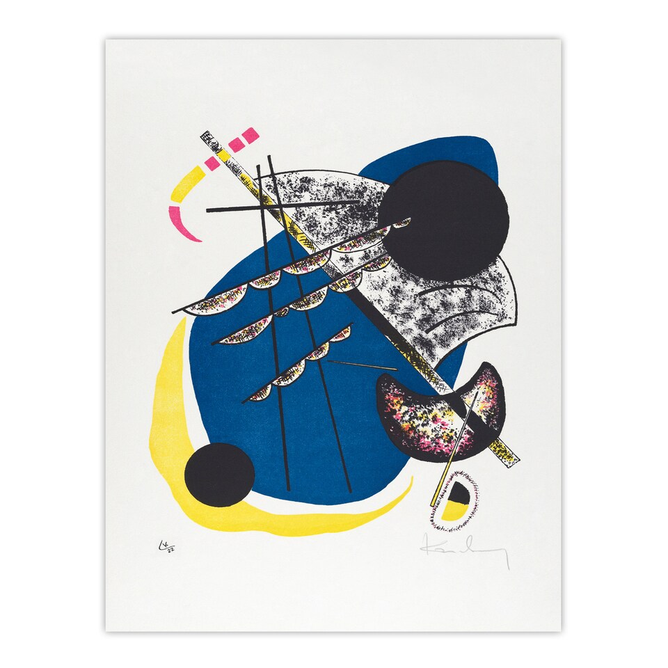 image 1 of Wassily Kandinsky Framed Wall Art Small Worlds II Abstract Painting Home Décor