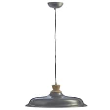 Interiors by Premier Small Pendant Light with Zinc Finish