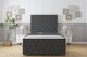 image 1 of Sloomy Watson Graphite Dumfries Bed Frame With 50" Upholstered Headboard 4' Small Double