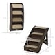 image 7 of PawHut Four-Step Foldable Pet Stairs w/ Non-Slip Mats, for S, XS Dogs - Brown